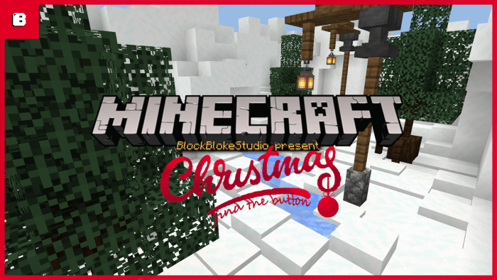 s Christmas Find The Button Minecraft Pe Maps