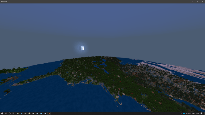 the earth built in minecraft map download