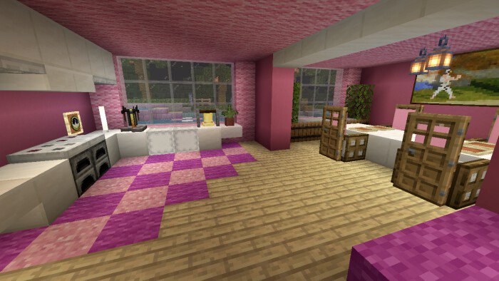  Pink  Mansion Minecraft  PE Maps