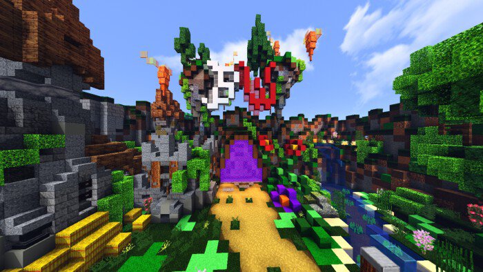 bedwars map mcbe bedrock hub mini mcpedl worlds