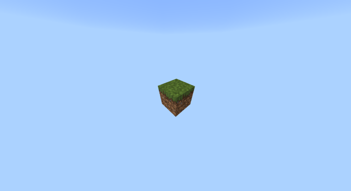 one block skyblock mcpe