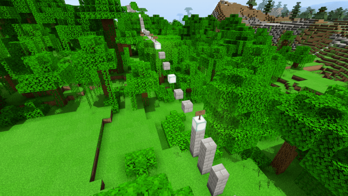 Jungle Parkour Minecraft Pe Maps