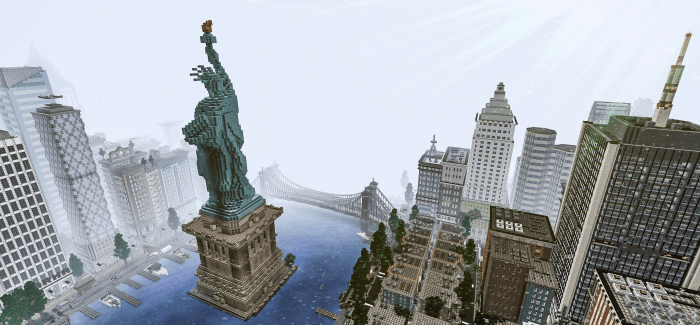 statue of liberty minecraft blueprints