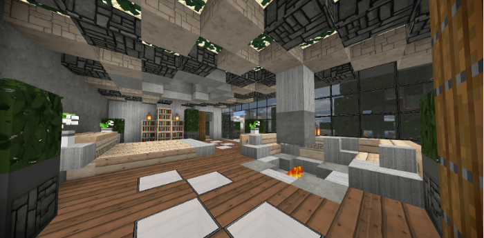 Modern Island Mansion Map Minecraft, How To Make A Cold Storage Room In Your Basement Minecraft