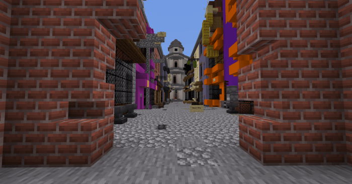 minecraft harry potter diagon alley map download