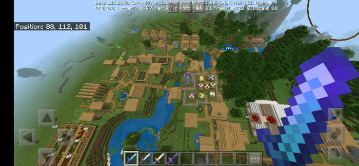minecraft 1.7.10 city map with villagers