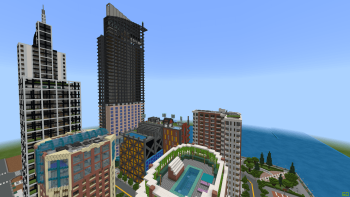 minecraft pe city map download