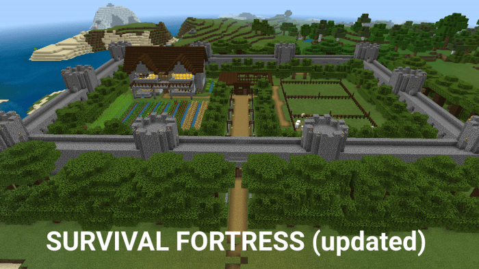 Survival Fortress Updated Minecraft Pe Maps