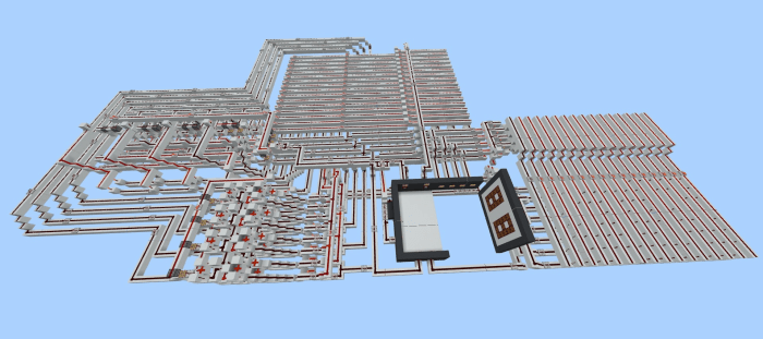 4 Bit Redstone Computer Minecraft Pe Maps