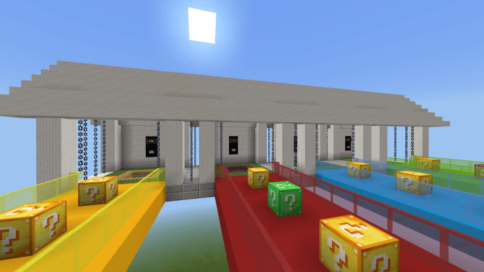 Lucky Block Race  Minecraft PE Maps