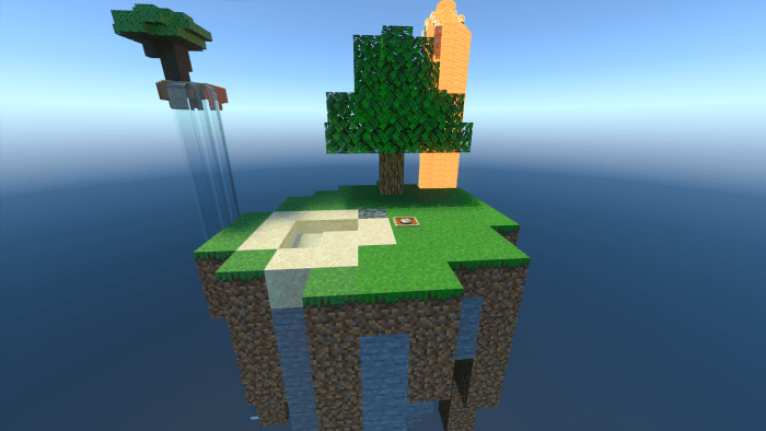 how to get skyblock on minecraft pe ios