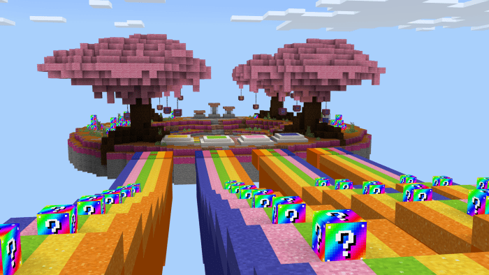 lucky block map for minecraft education edition